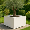 GARDRA Polyester plantenbak 140x140x60 cm - Zuiver Wit (RAL 9010) - Doika - Plantenbak - GARDRA -  - DOIKA-AP-13-RAL-9010