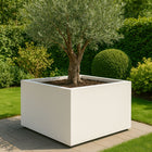 GARDRA Polyester plantenbak 140x140x60 cm - Zuiver Wit (RAL 9010) - Doika - Plantenbak - GARDRA -  - DOIKA-AP-13-RAL-9010