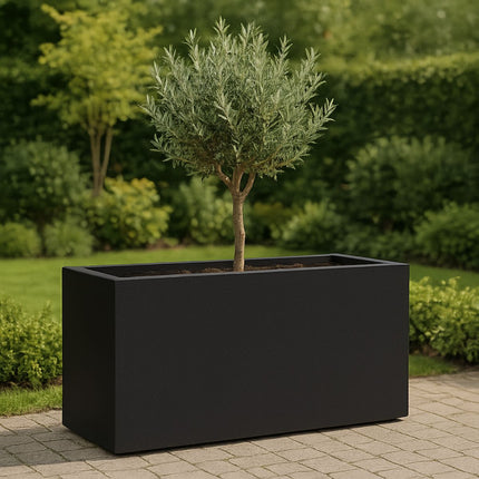 GARDRA Polyester plantenbak 147x60x80 cm - Gitzwart (RAL 9005) - Doika - Plantenbak - GARDRA -  - DOIKA-BP-21-RAL-9005