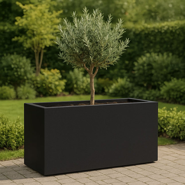 GARDRA Polyester plantenbak 147x60x80 cm - Gitzwart (RAL 9005) - Doika - Plantenbak - GARDRA -  - DOIKA-BP-21-RAL-9005