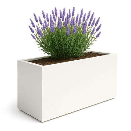 GARDRA Polyester plantenbak 147x60x80 cm - Zuiver Wit (RAL 9010) - Doika - Plantenbak - GARDRA -  - DOIKA-BP-21-RAL-9010
