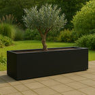 GARDRA Polyester plantenbak 150x40x40 cm - Gitzwart (RAL 9005) - Doika - Plantenbak - GARDRA -  - DOIKA-BP-44-RAL-9005