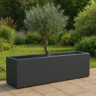 GARDRA Polyester plantenbak 150x40x40 cm - Zwartgrijs (RAL 7021) - Doika - Plantenbak - GARDRA -  - DOIKA-BP-44-RAL-7021