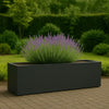 GARDRA Polyester plantenbak 150x50x40 cm - Zwartgrijs (RAL 7021) - Doika - Plantenbak - GARDRA -  - DOIKA-BP-2.1-RAL-7021