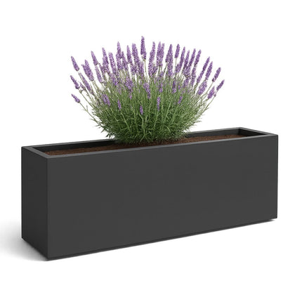 GARDRA Polyester plantenbak 150x50x40 cm - Zwartgrijs (RAL 7021) - Doika - Plantenbak - GARDRA -  - DOIKA-BP-2.1-RAL-7021