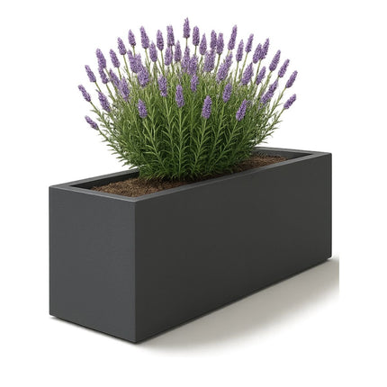 GARDRA Polyester plantenbak 150x50x60 cm - Zwartgrijs (RAL 7021) - Doika - Plantenbak - GARDRA -  - DOIKA-BP-02 7021