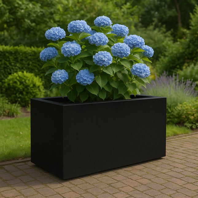 GARDRA Polyester plantenbak 150x75x85 cm - Gitzwart (RAL 9005) - Doika - Plantenbak - GARDRA -  - DOIKA-BP-18-RAL-9005
