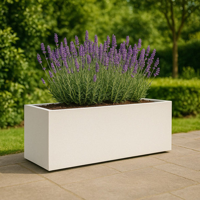 GARDRA Polyester plantenbak 158x45x52.5 cm - Zuiver Wit (RAL 9010) - Doika - Plantenbak - GARDRA -  - DOIKA-BP-53-RAL-9010