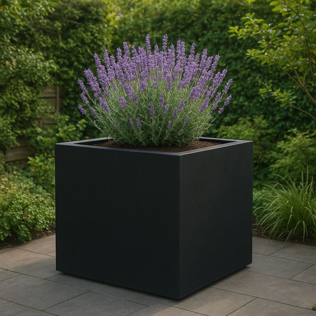 GARDRA Polyester plantenbak 160x160x160 cm - Gitzwart (RAL 9005) - Doika - Plantenbak - GARDRA -  - DOIKA-AP-17-RAL-9005