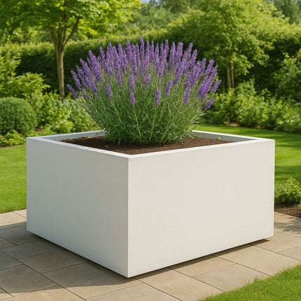 GARDRA Polyester plantenbak 160x160x80 cm - Zuiver Wit (RAL 9010) - Doika - Plantenbak - GARDRA -  - DOIKA-AP-16-RAL-9010