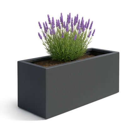 GARDRA Polyester plantenbak 162x60x70 cm - Zwartgrijs (RAL 7021) - Doika - Plantenbak - GARDRA -  - DOIKA-BP-26-RAL-7021