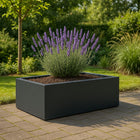 GARDRA Polyester plantenbak 180x88x32 cm - Zwartgrijs (RAL 7021) - Doika - Plantenbak - GARDRA -  - DOIKA-BP-12-RAL-7021