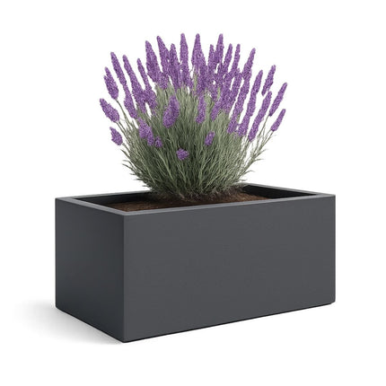 GARDRA Polyester plantenbak 185x120x60 cm - Zwartgrijs (RAL 7021) - Doika - Plantenbak - GARDRA -  - DOIKA-BP-25-RAL-7021