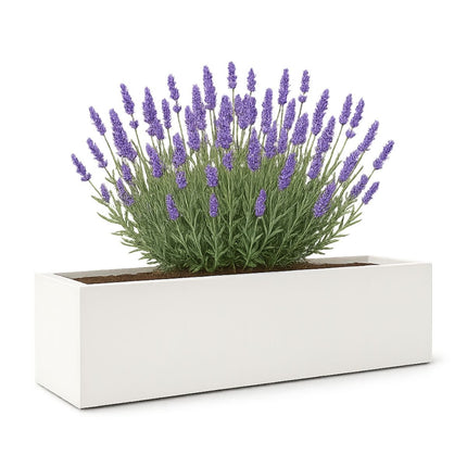 GARDRA Polyester plantenbak 190x40x40 cm - Zuiver Wit (RAL 9010) - Doika - Plantenbak - GARDRA -  - DOIKA-BP-32.1-RAL-9010
