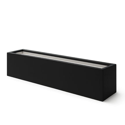 GARDRA Polyester plantenbak 200x30x20 cm - Gitzwart (RAL 9005) - Doika - Plantenbak - GARDRA -  - DOIKA-BP-10.1-RAL-9005