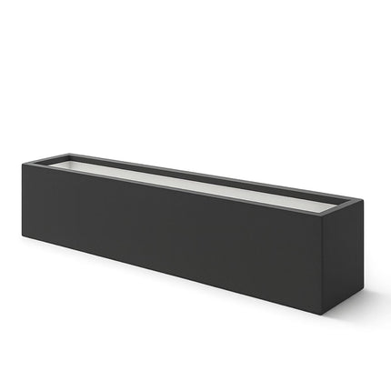 GARDRA Polyester plantenbak 200x30x20 cm - Zwartgrijs (RAL 7021) - Doika - Plantenbak - GARDRA -  - DOIKA-BP-10.1-RAL-7021