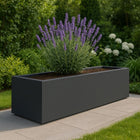 GARDRA Polyester plantenbak 200x50x40 cm - Zwartgrijs (RAL 7021) - Doika - Plantenbak - GARDRA -  - DOIKA-BP-3.1-RAL-7021