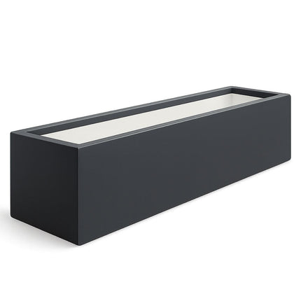 GARDRA Polyester plantenbak 200x50x40 cm - Zwartgrijs (RAL 7021) - Doika - Plantenbak - GARDRA -  - DOIKA-BP-3.1-RAL-7021