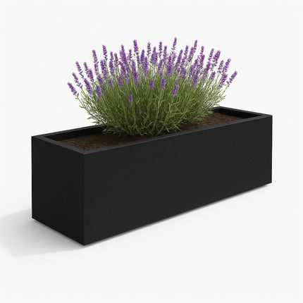 GARDRA Polyester plantenbak 200x50x60 cm - Gitzwart (RAL 9005) - Doika - Plantenbak - GARDRA -  - DOIKA-BP-03-RAL-9005