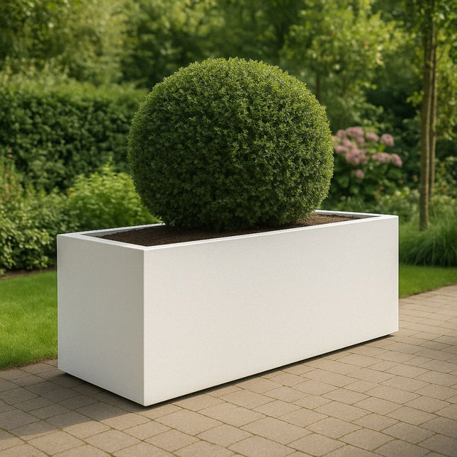 GARDRA Polyester plantenbak 200x50x60 cm - Zuiver Wit (RAL 9010) - Doika - Plantenbak - GARDRA -  - DOIKA-BP-03-RAL-9010
