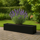 GARDRA Polyester plantenbak 208x30x20 cm - Gitzwart (RAL 9005) - Doika - Plantenbak - GARDRA -  - DOIKA-BP-10-RAL-9005