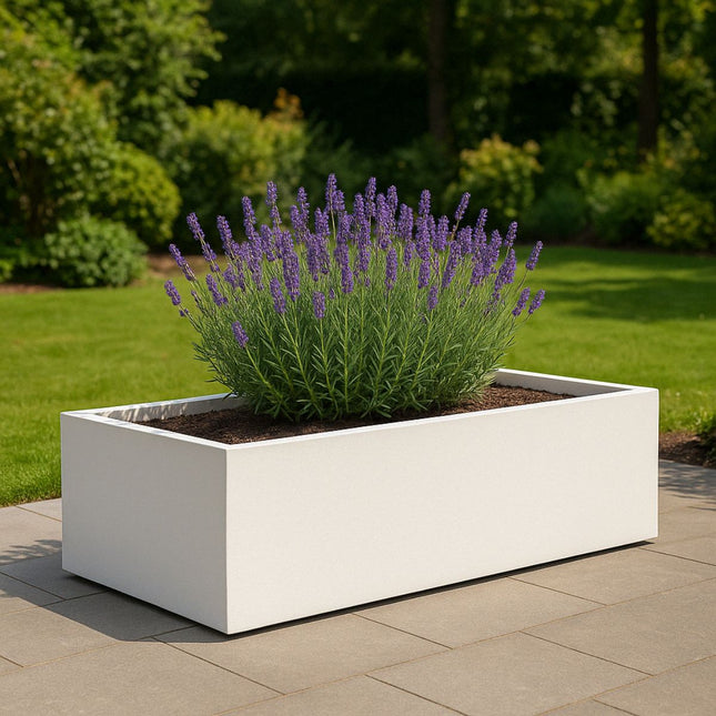 GARDRA Polyester plantenbak 223x100x32 cm - Zuiver Wit (RAL 9010) - Doika - Plantenbak - GARDRA -  - DOIKA-BP-13-RAL-9010