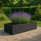 GARDRA Polyester plantenbak 223x100x32 cm - Zwartgrijs (RAL 7021) - Doika - Plantenbak - GARDRA -  - DOIKA-BP-13-RAL-7021