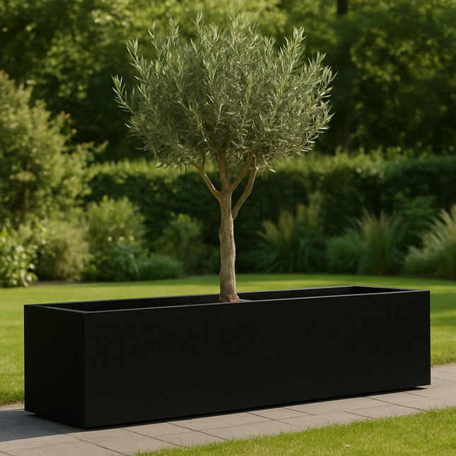 GARDRA Polyester plantenbak 230x50x40 cm - Gitzwart (RAL 9005) - Doika - Plantenbak - GARDRA -  - DOIKA-BP-04-RAL-9005