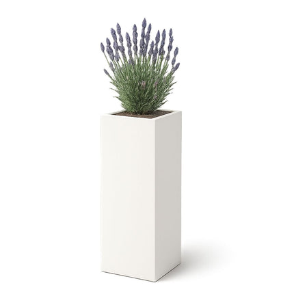 GARDRA Polyester plantenbak 40x40x120 cm - Zuiver Wit (RAL 9010) - Doika - Plantenbak - GARDRA -  - DOIKA-CP-2-RAL-9010