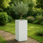 GARDRA Polyester plantenbak 40x40x120 cm - Zuiver Wit (RAL 9010) - Doika - Plantenbak - GARDRA -  - DOIKA-CP-2-RAL-9010