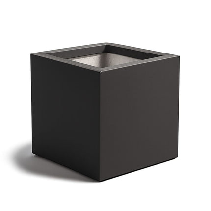 GARDRA Polyester plantenbak 40x40x40 cm - Zwartgrijs (RAL 7021) - Doika - Plantenbak - GARDRA -  - DOIKA-Ap-1-RAL-7021
