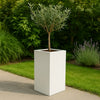 GARDRA Polyester plantenbak 40x40x80 cm - Zuiver Wit (RAL 9010) - Doika - Plantenbak - GARDRA -  - DOIKA-CP-2.2-RAL-9010