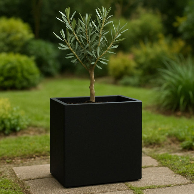 GARDRA Polyester plantenbak 45x30x50 cm - Gitzwart (RAL 9005) - Doika - Plantenbak - GARDRA -  - DOIKA-BP-35-RAL-9005