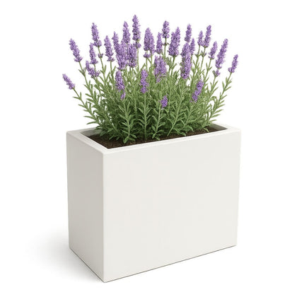 GARDRA Polyester plantenbak 45x30x50 cm - Zuiver Wit (RAL 9010) - Doika - Plantenbak - GARDRA -  - DOIKA-BP-35-RAL-9010