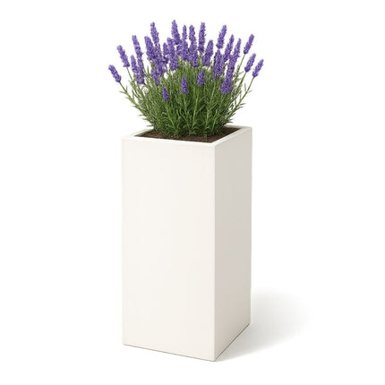 GARDRA Polyester plantenbak 50x50x100 cm - Zuiver Wit (RAL 9010) - Doika - Plantenbak - GARDRA -  - DOIKA-CP-1-RAL-9010