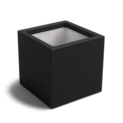 GARDRA Polyester plantenbak 50x50x50 cm - Gitzwart (RAL 9005) - Doika - Plantenbak - GARDRA -  - DOIKA-Ap-2-9005-RAL-9005