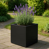 GARDRA Polyester plantenbak 50x50x50 cm - Gitzwart (RAL 9005) - Doika - Plantenbak - GARDRA -  - DOIKA-Ap-2-9005-RAL-9005