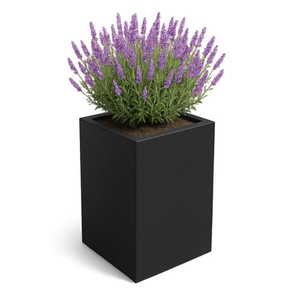 GARDRA Polyester plantenbak 50x50x80 cm - Gitzwart (RAL 9005) - Doika - Plantenbak - GARDRA -  - DOIKA-CP-1.1 RAL-9005