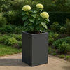 GARDRA Polyester plantenbak 50x50x80 cm - Zwartgrijs (RAL 7021) - Doika - Plantenbak - GARDRA -  - DOIKA-CP-1.1 7021