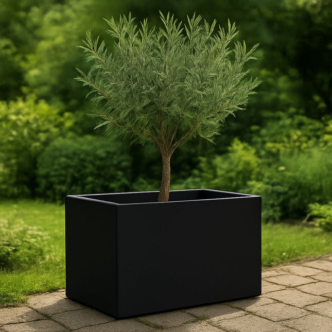 GARDRA Polyester plantenbak 60x40x40 cm - Gitzwart (RAL 9005) - Doika - Plantenbak - GARDRA -  - DOIKA-BP-41-RAL-9005