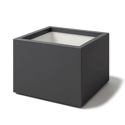 GARDRA Polyester plantenbak 60x60x40 cm - Zwartgrijs (RAL 7021) - Doika - Plantenbak - GARDRA -  - DOIKA-AP-03.1-RAL-7021