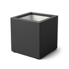 GARDRA Polyester plantenbak 60x60x60 cm met wielen - Zwartgrijs (RAL 7021) - Doika - Plantenbak - GARDRA -  - DOIKA-WIELEN - RAL-7021