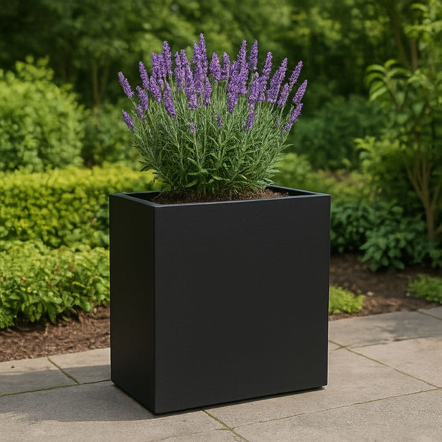 GARDRA Polyester plantenbak 70x30x67 cm - Gitzwart (RAL 9005) - Doika - Plantenbak - GARDRA -  - DOIKA-BP-29-RAL-9005