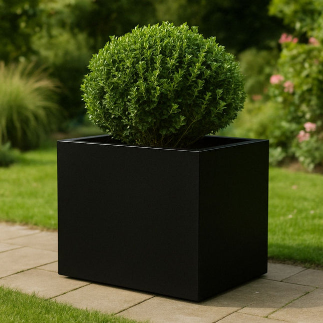 GARDRA Polyester plantenbak 70x50x60 cm - Gitzwart (RAL 9005) - Doika - Plantenbak - GARDRA -  - DOIKA-BP-17-RAL-9005
