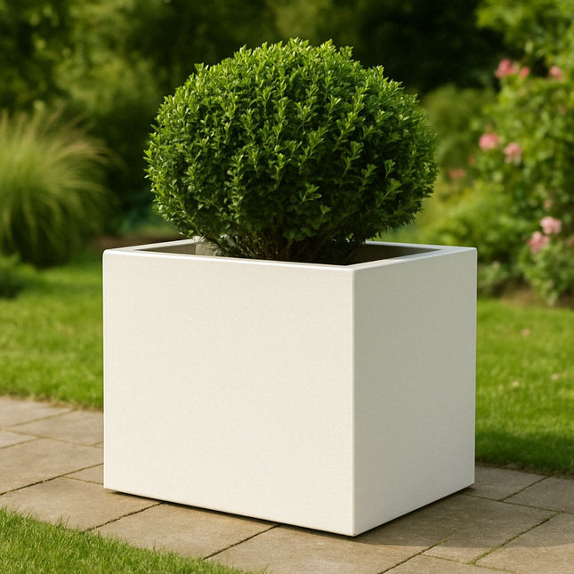 GARDRA Polyester plantenbak 70x50x60 cm - Zuiver Wit (RAL 9010) - Doika - Plantenbak - GARDRA -  - DOIKA-BP-17-RAL-9010