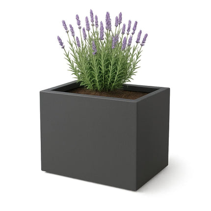 GARDRA Polyester plantenbak 70x50x60 cm - Zwartgrijs (RAL 7021) - Doika - Plantenbak - GARDRA -  - DOIKA-BP-17-RAL-7021