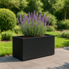 GARDRA Polyester plantenbak 75x35x40 cm - Gitzwart (RAL 9005) - Doika - Plantenbak - GARDRA -  - DOIKA-BP-08-RAL-9005