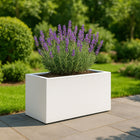 GARDRA Polyester plantenbak 75x35x40 cm - Zuiver Wit (RAL 9010) - Doika - Plantenbak - GARDRA -  - DOIKA-BP-08-RAL-9010