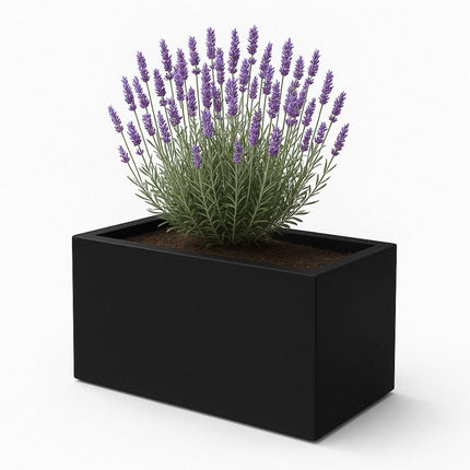 GARDRA Polyester plantenbak 80x40x40 cm - Gitzwart (RAL 9005) - Doika - Plantenbak - GARDRA -  - DOIKA-BP-42-RAL-9005
