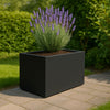 GARDRA Polyester plantenbak 80x40x40 cm - Gitzwart (RAL 9005) - Doika - Plantenbak - GARDRA -  - DOIKA-BP-42-RAL-9005